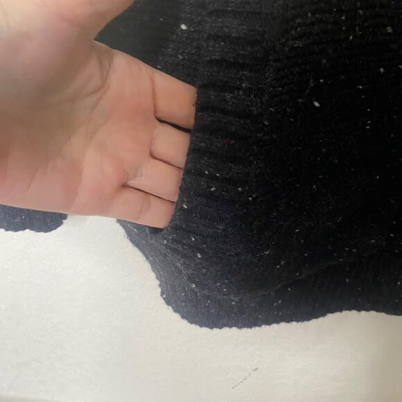 American Eagle Outfitters Wool Blend Hoodie Sweater Mens XL Black Pullover - Picture 4 of 11